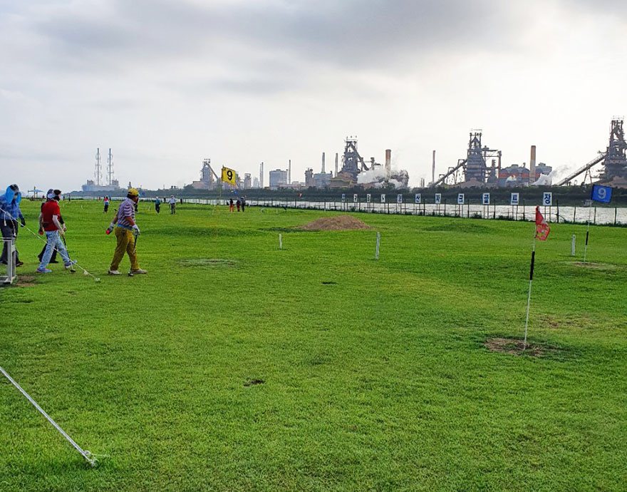포항 형산파크골프장. 위치: 경상북도 포항시 남구 해도동 119-1 형산둔치 (형산강변체육공원 내)