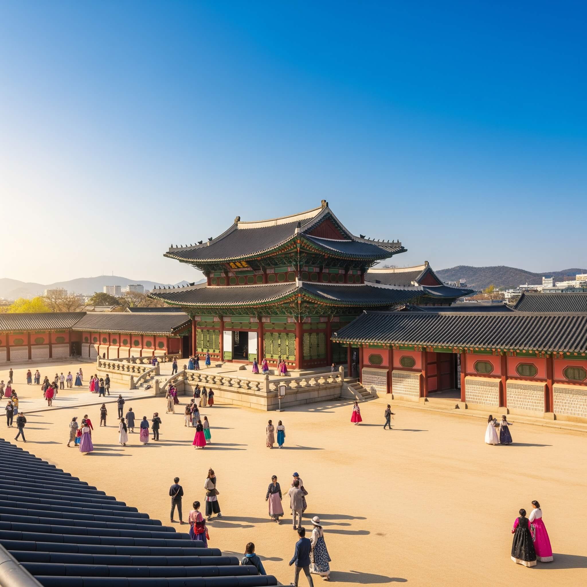 K-드라마 배경인 경복궁