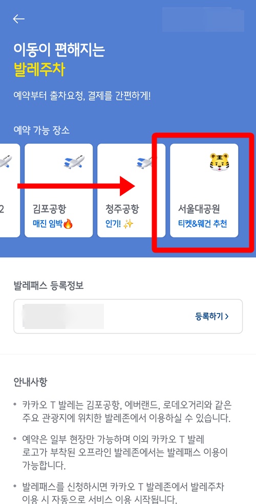 카카오T발레예약