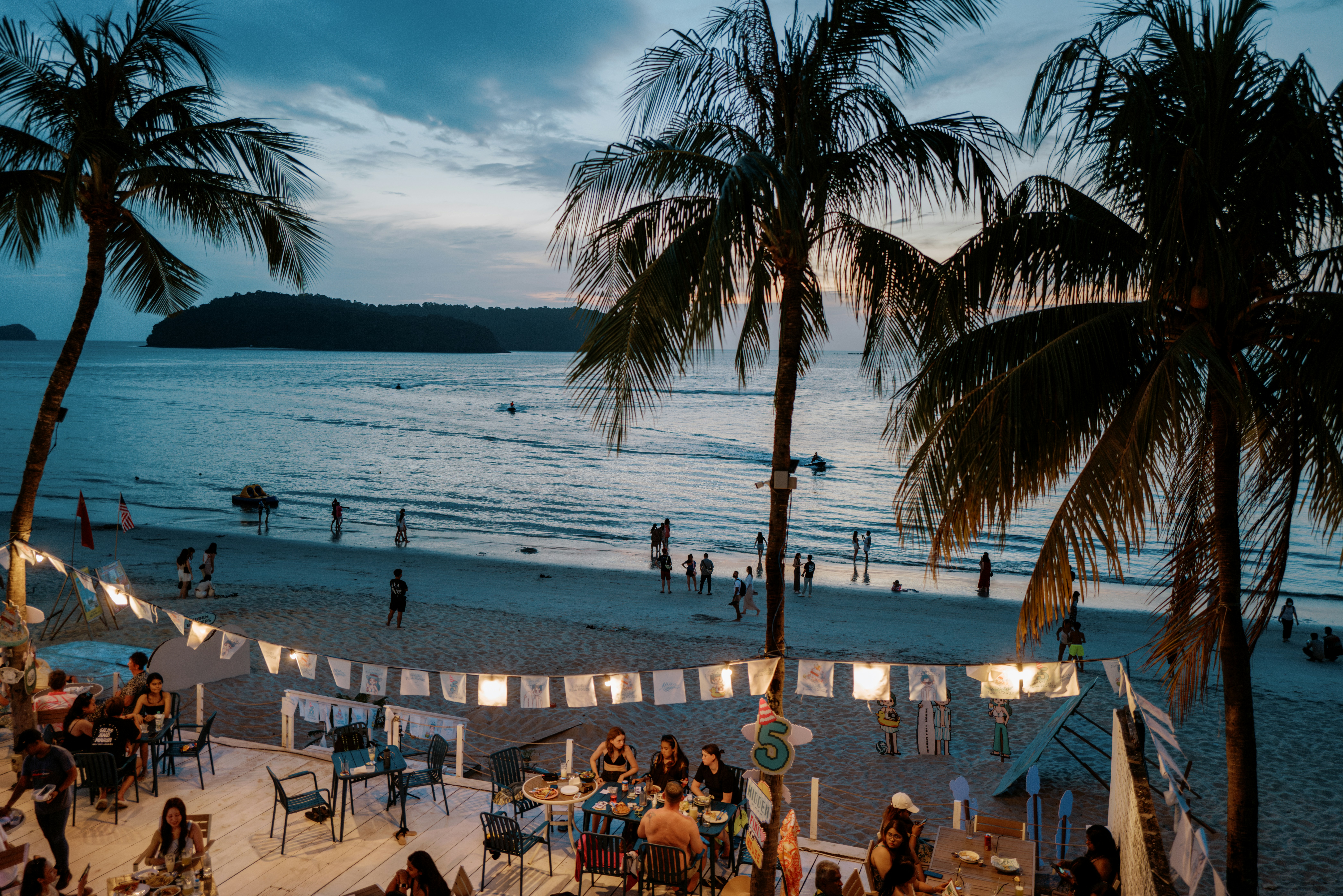 랑카위(Langkawi) 바닷가 레스토랑