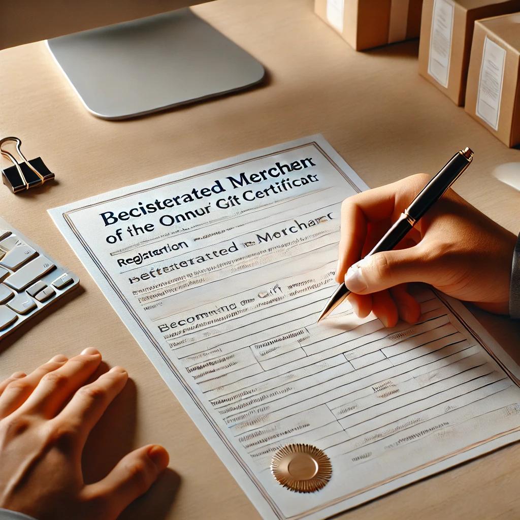 온누리 상품권 개별가맹점 등록신청서