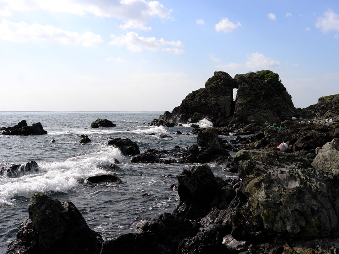 바다와 현무암 무료 이미지