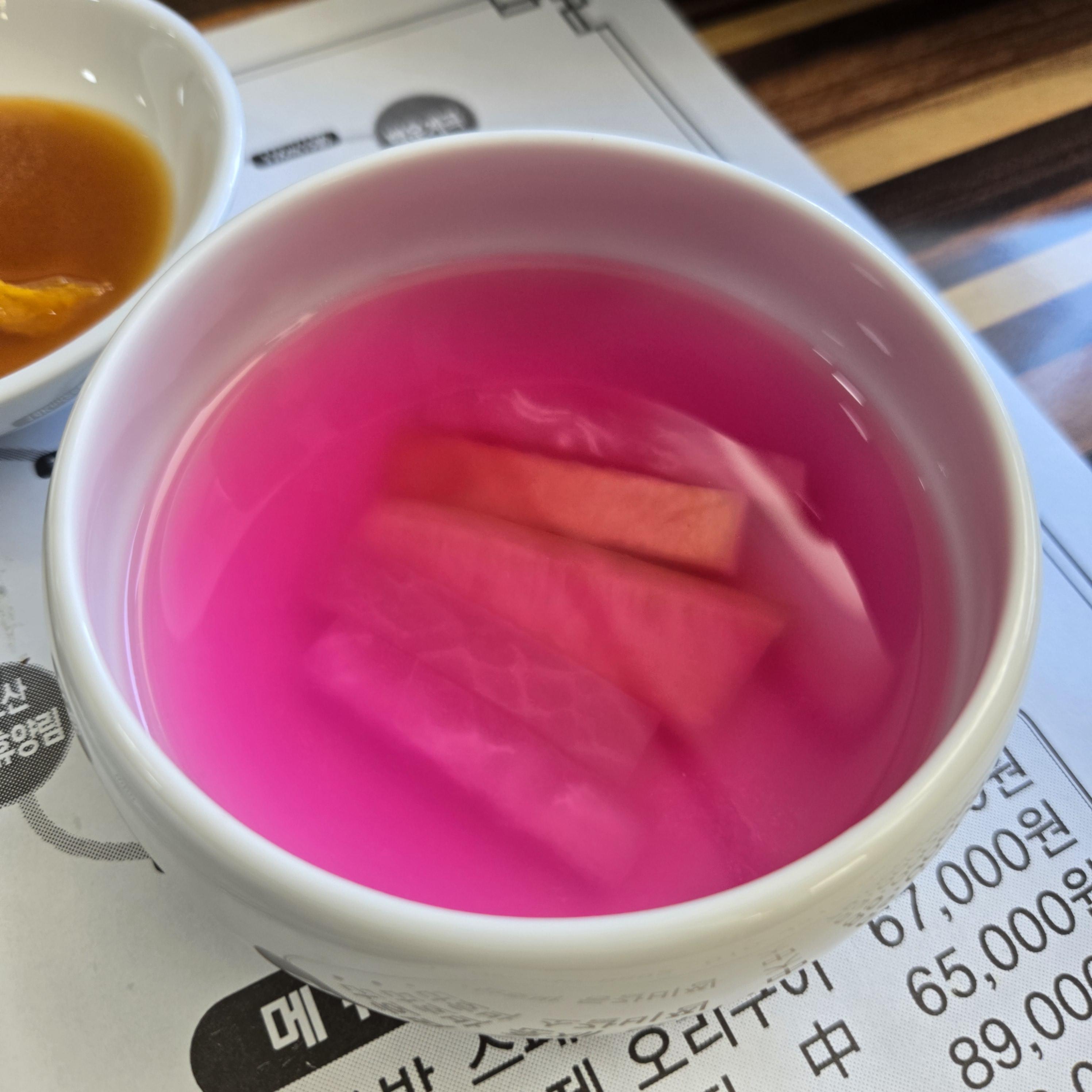 포천 호박꽃 동치미 사진