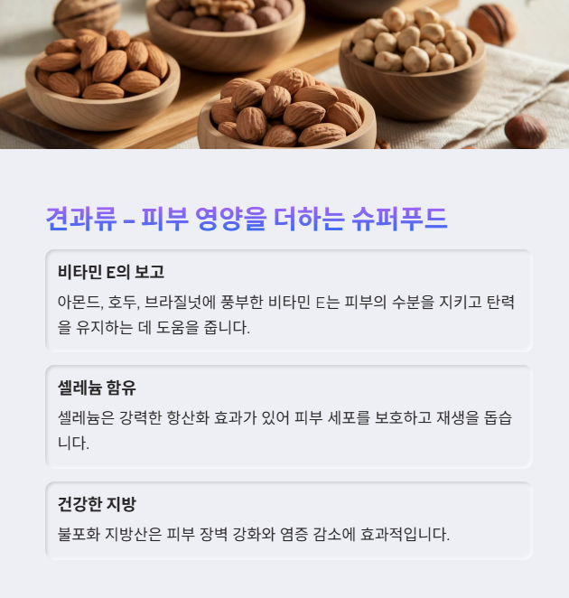 견과류 – 피부 영양을 더하는 슈퍼푸드