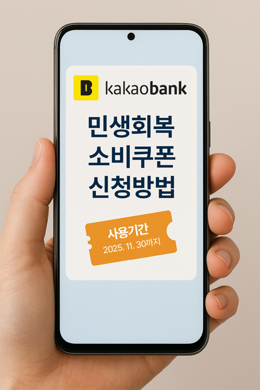 카카오뱅크 민생회복 소비쿠폰 사용