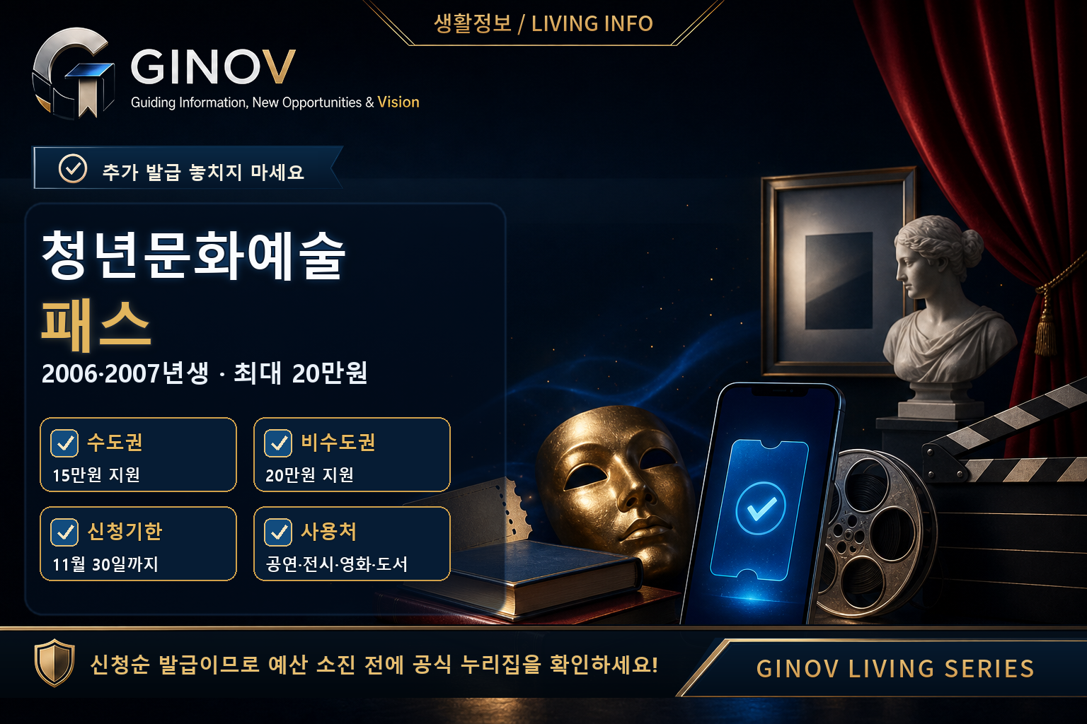 2026 청년문화예술패스 추가 발급 대표이미지