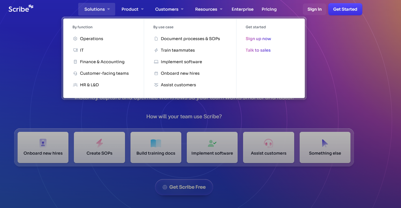 Scribe 스크라이브 업무 매뉴얼 자동 생성 도구