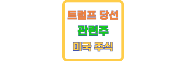 트럼프 당선 관련주 미국 주식