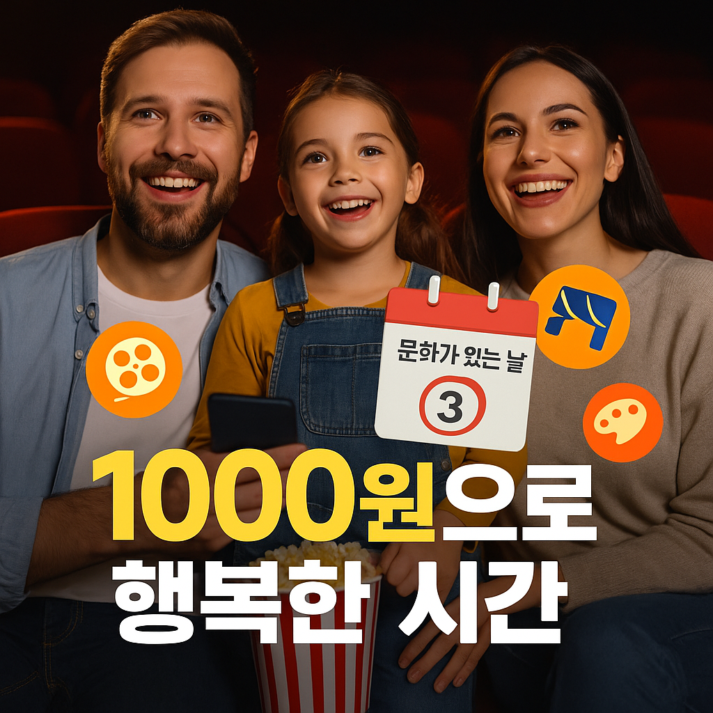 영화 6000원 할인받아 1000원 관람하는 꿀팁 총정리 (출처 : 정책브리핑)