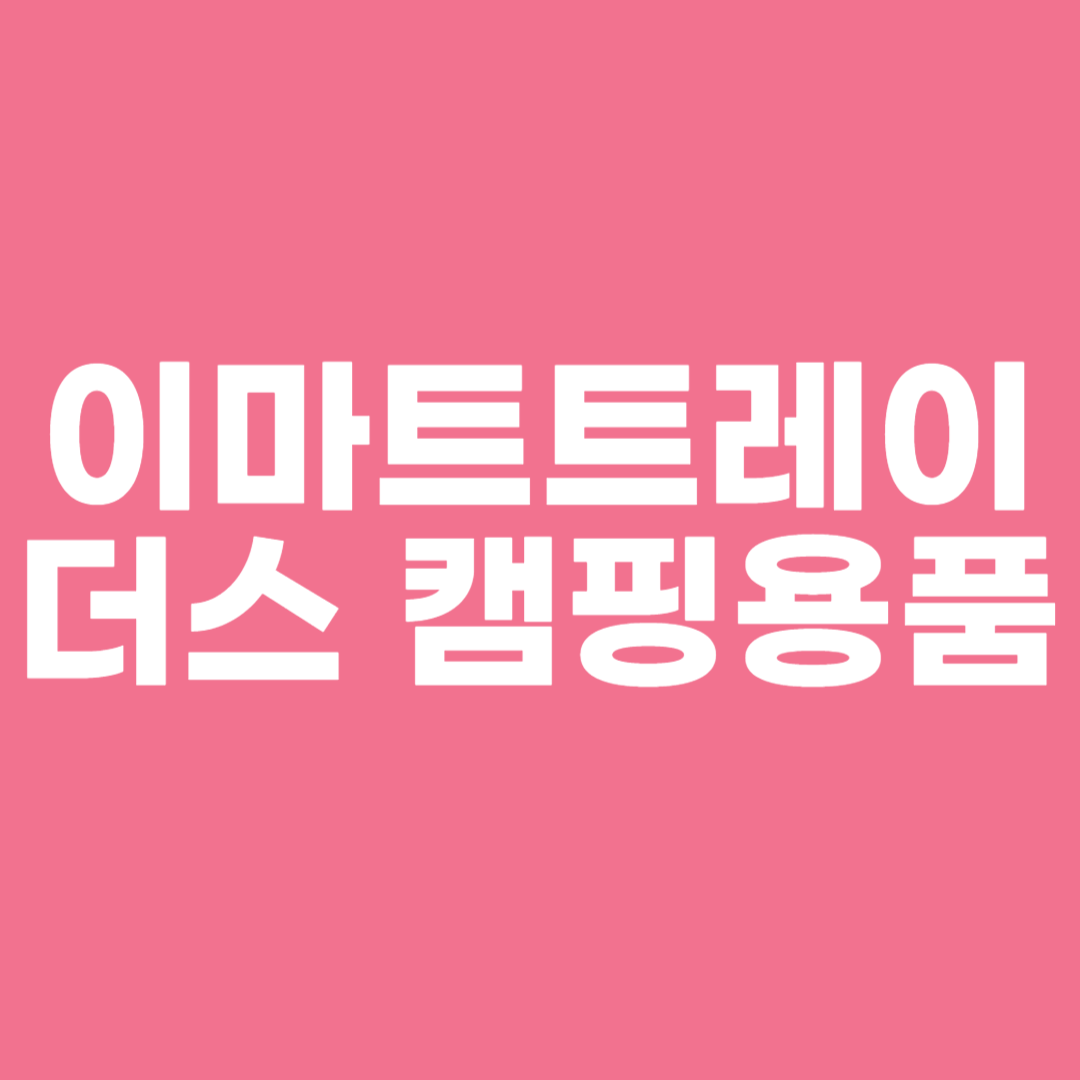 이마트트레이더스 캠핑용품