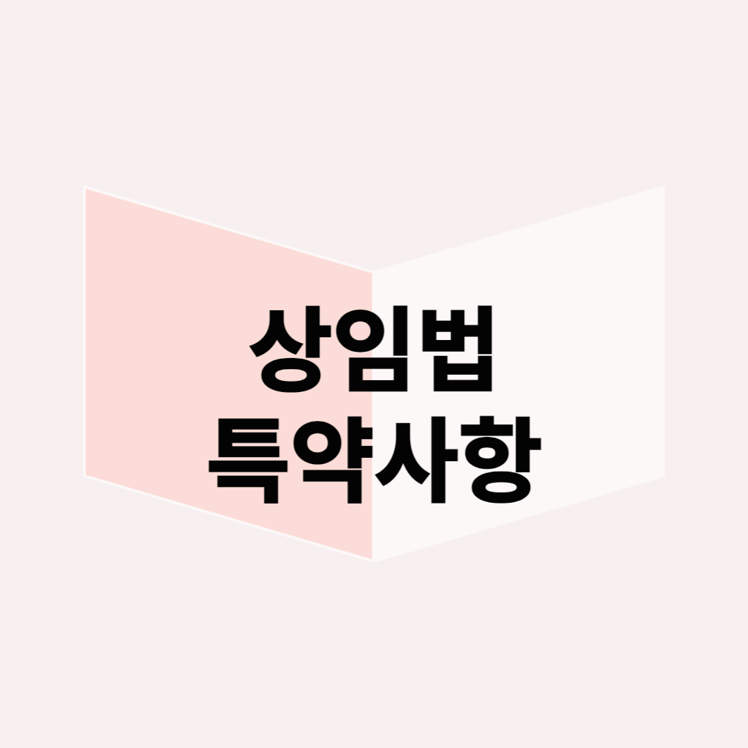 상가임대차보호법, 상가 임대차 계약 시 도움이 되는 특약