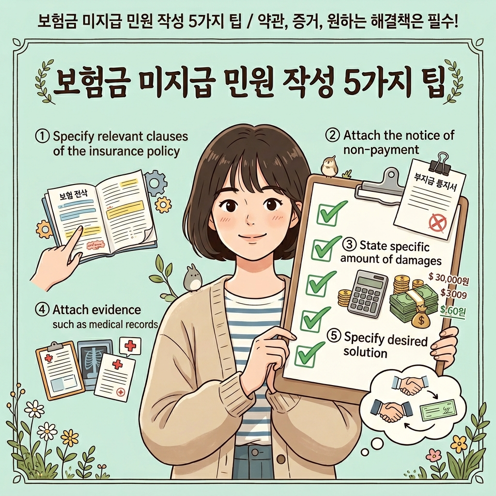 보험금 부지급 금융민원 작성 팁 5가지 체크리스트