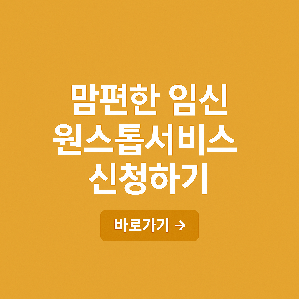 맘편한 임신 원스톱서비스 정부24 신청방법 총정리