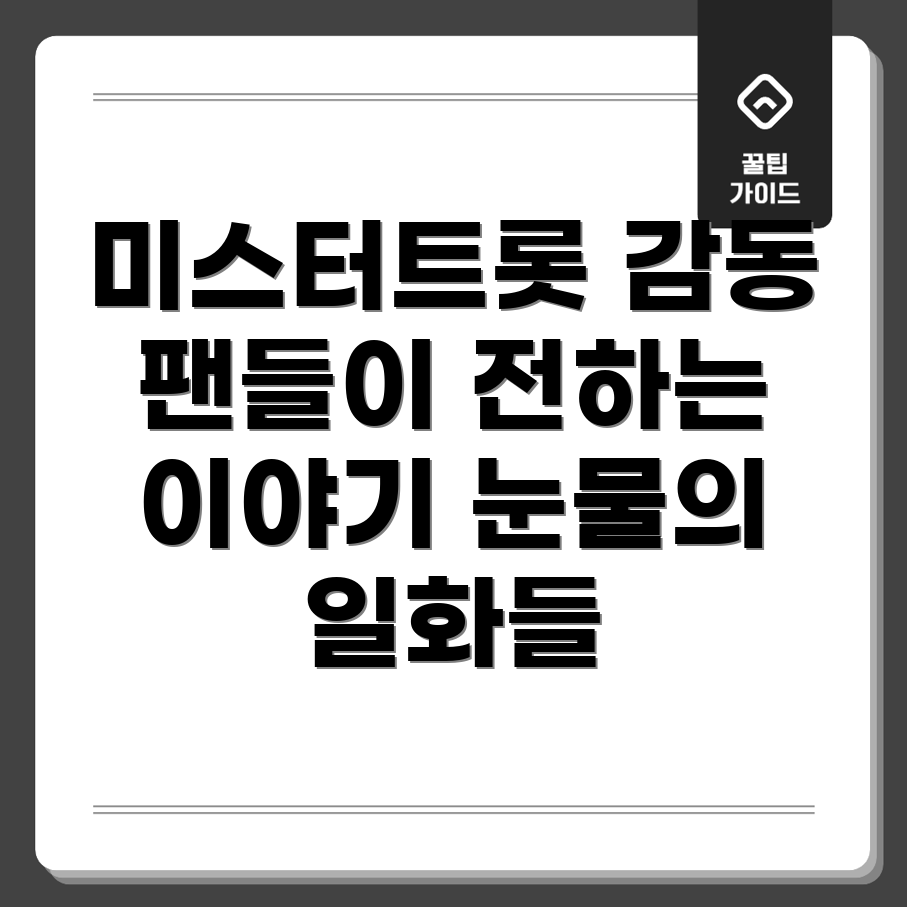 미스터트롯 팬 이야기