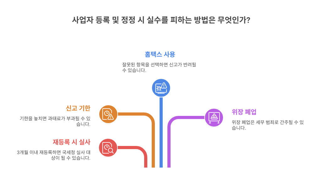 실수하기 쉬운 포인트와 주의사항