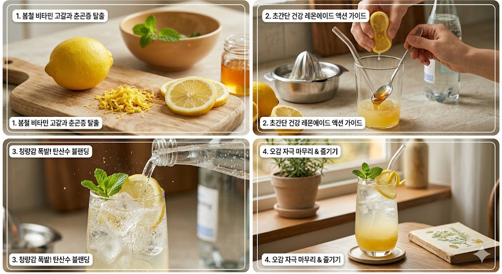 '초간단 비타민 레몬에이드' 블랜딩