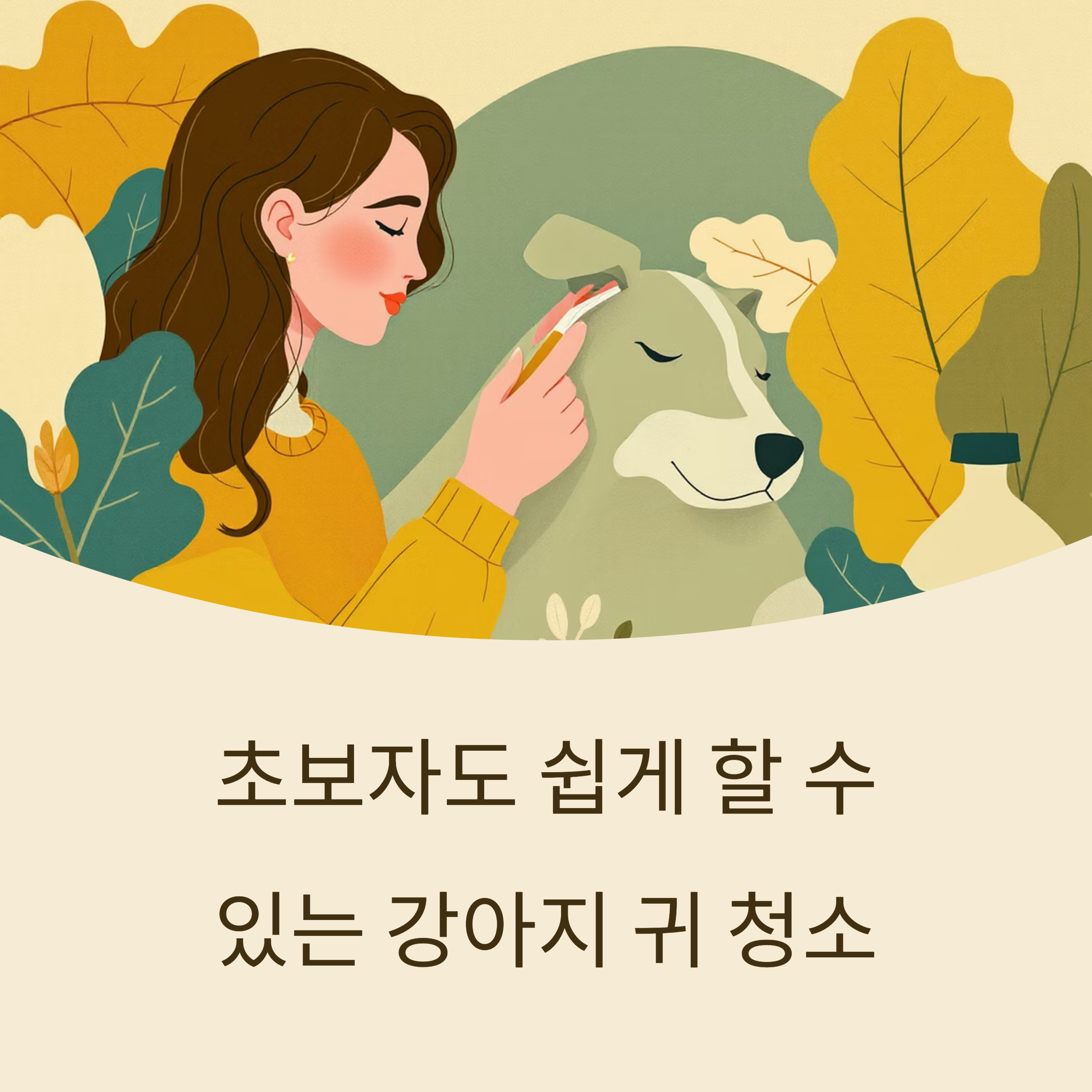 초보자도 쉽게 할 수 있는 강아지 귀 청소