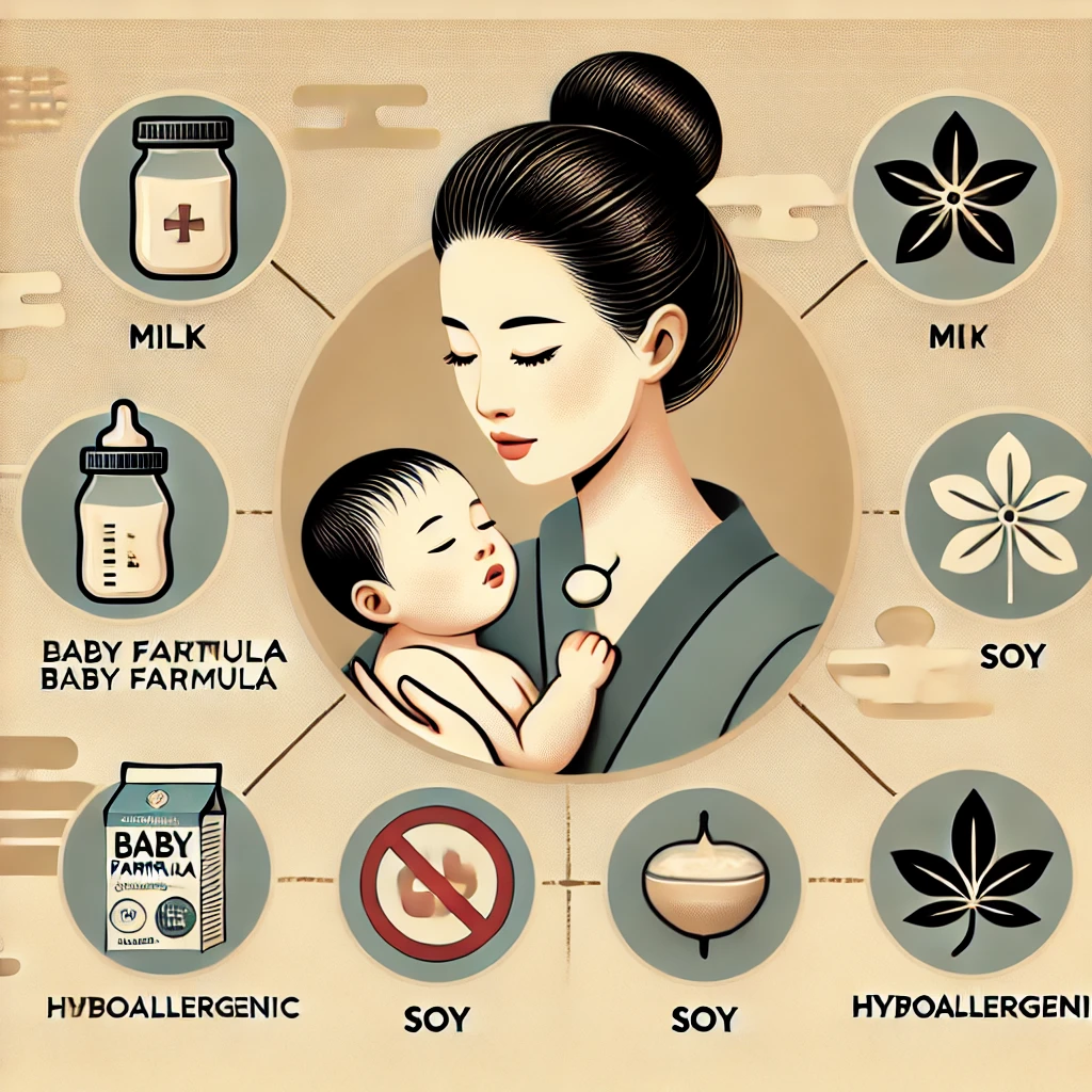 아기의 알레르기를 고려한 분유 선택: 특수 분유의 필요성