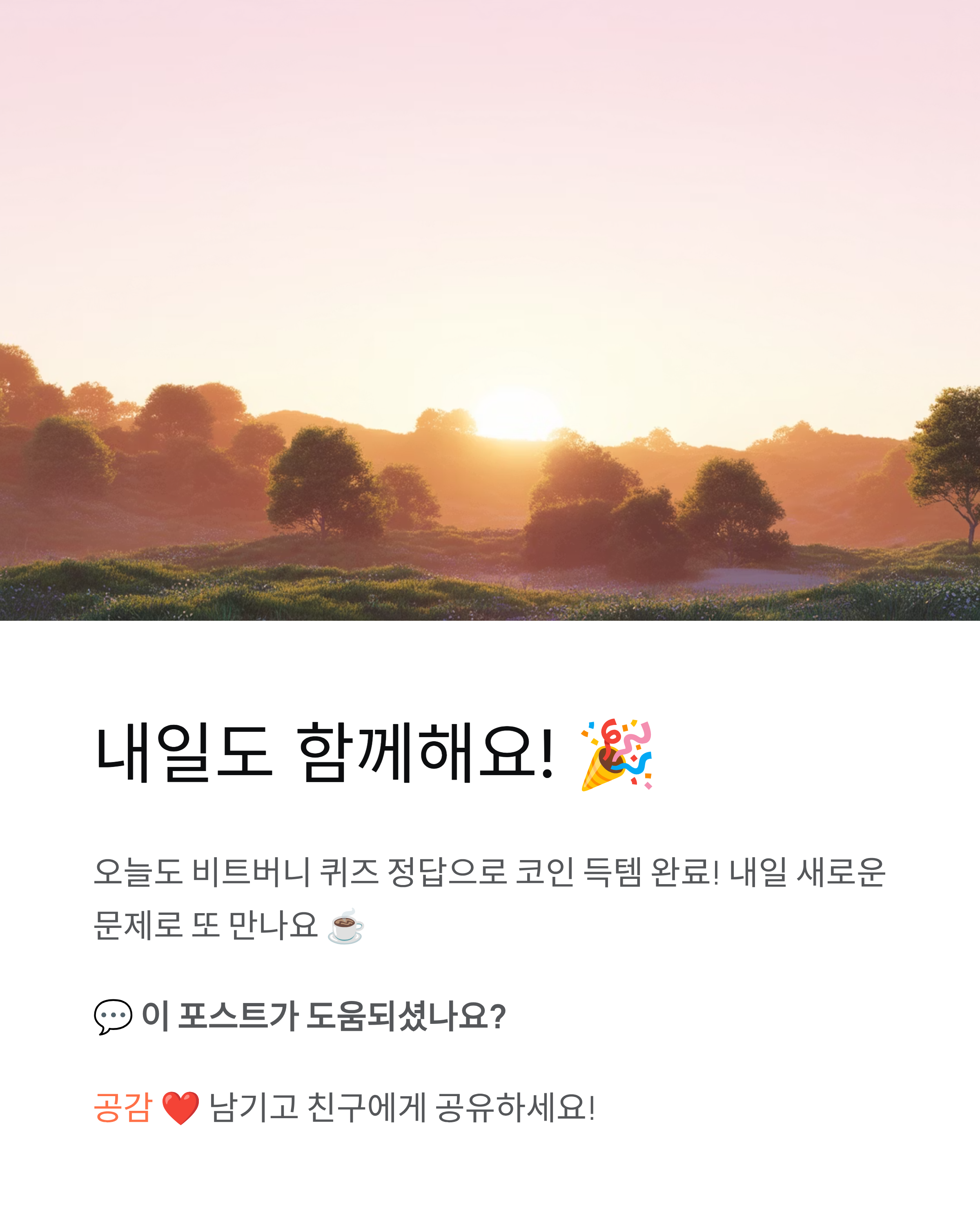 11월 13일 비트버니 퀴즈정답 OX퀴즈 총정리!
