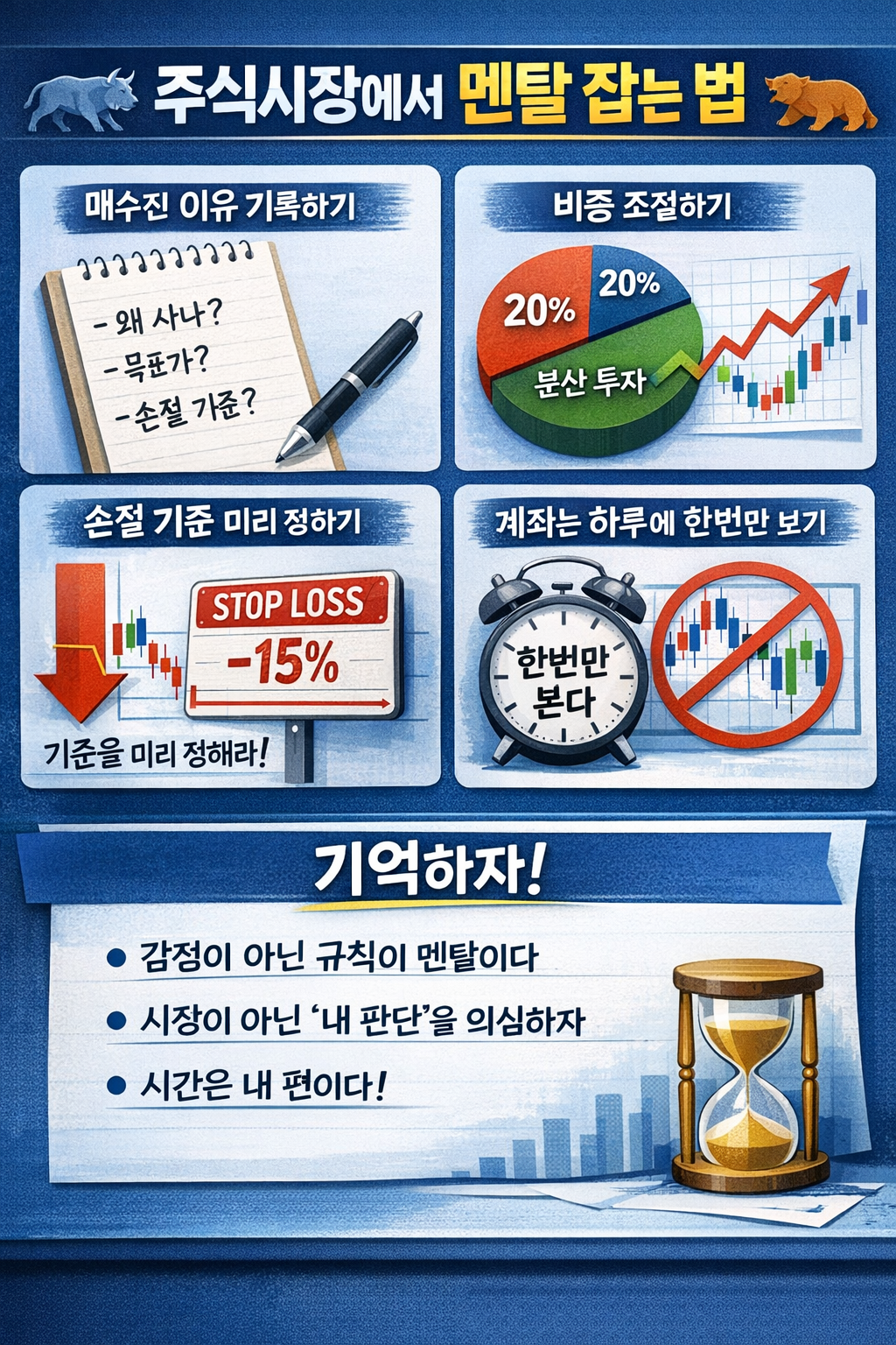 주식시장에서 멘탈 잡는 법 인포그래픽