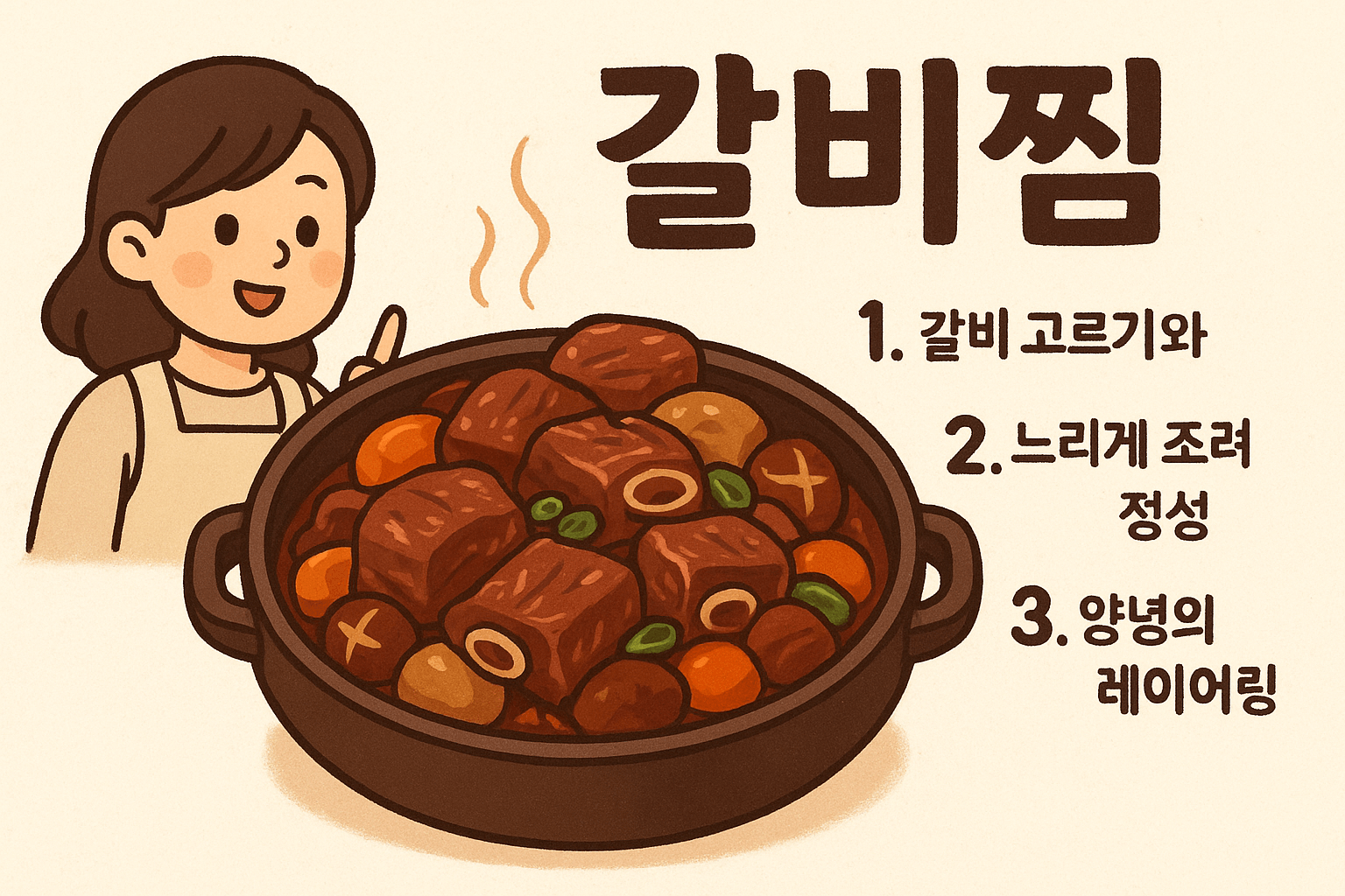 갈비찜, 부드럽게 조리하는 3가지 비법