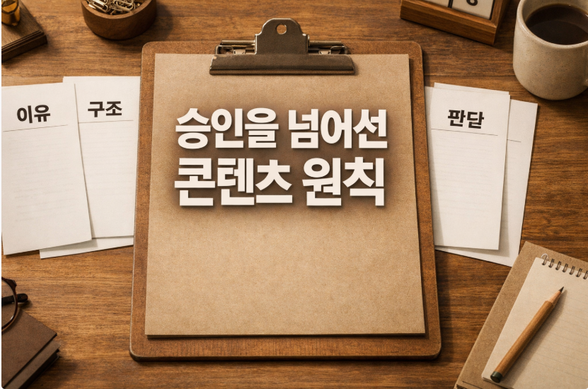 승인을 넘어선 콘텐츠 원칙 썸네일