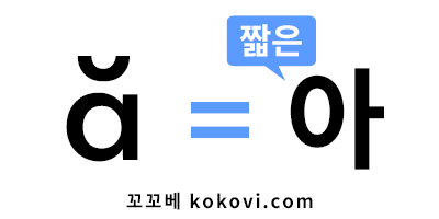 삿갓을 거꾸로 쓴 모음 a의 발음
