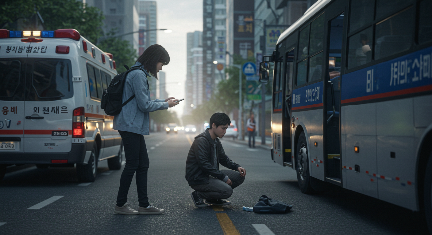 버스 하차 사고&amp;#44; 버스 사고 대응&amp;#44; CCTV 확보