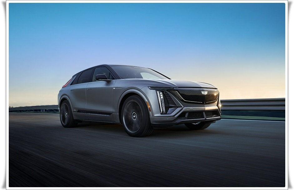 캐딜락 리릭 전기 SUV 미래형 디자인