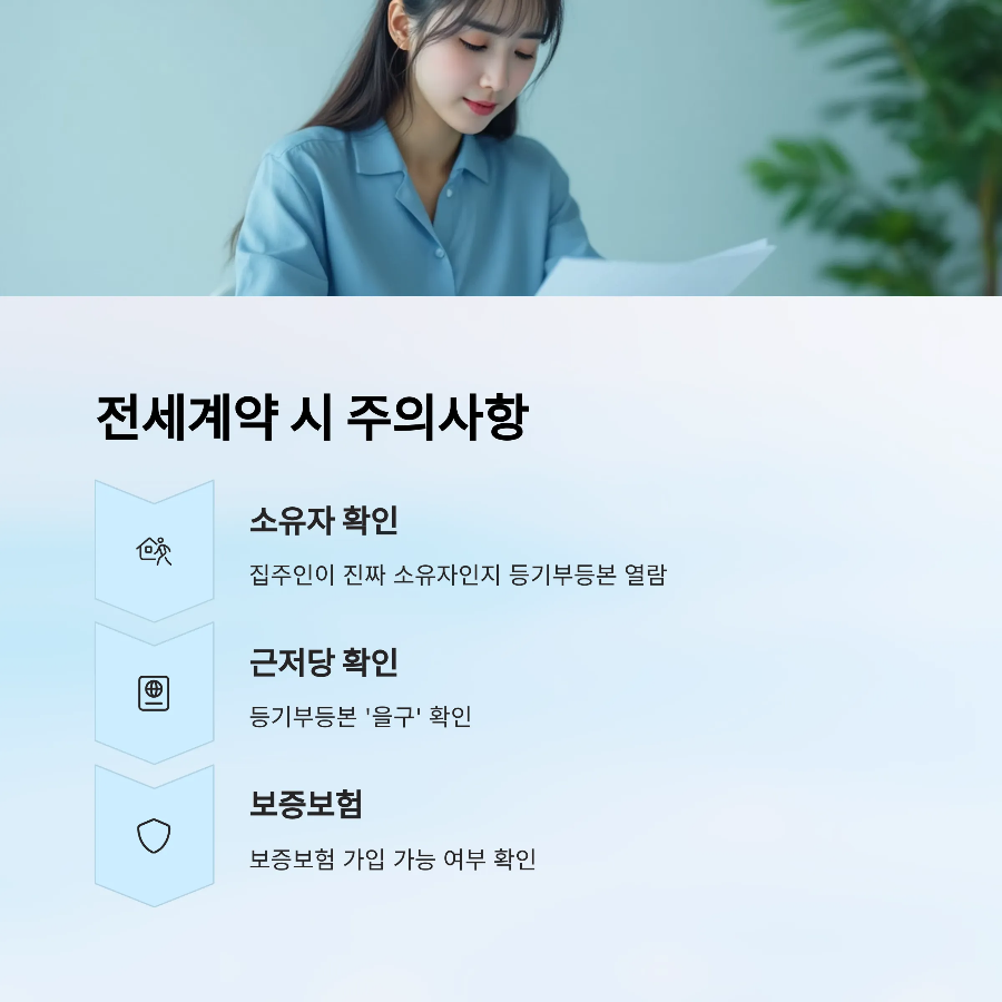 전세계약 시 주의사항