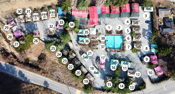 잣나무캠핑장-배치도