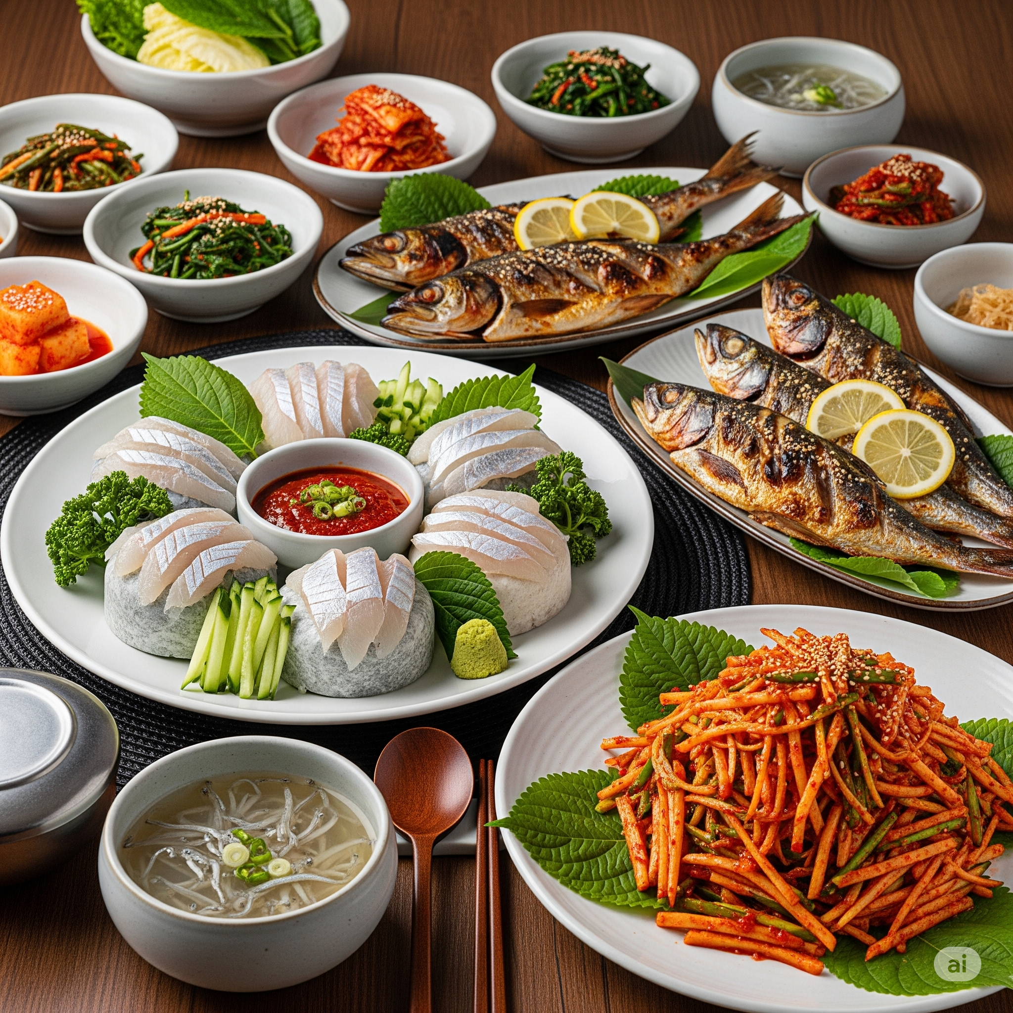 맛있고 다양한 전어요리 한 상