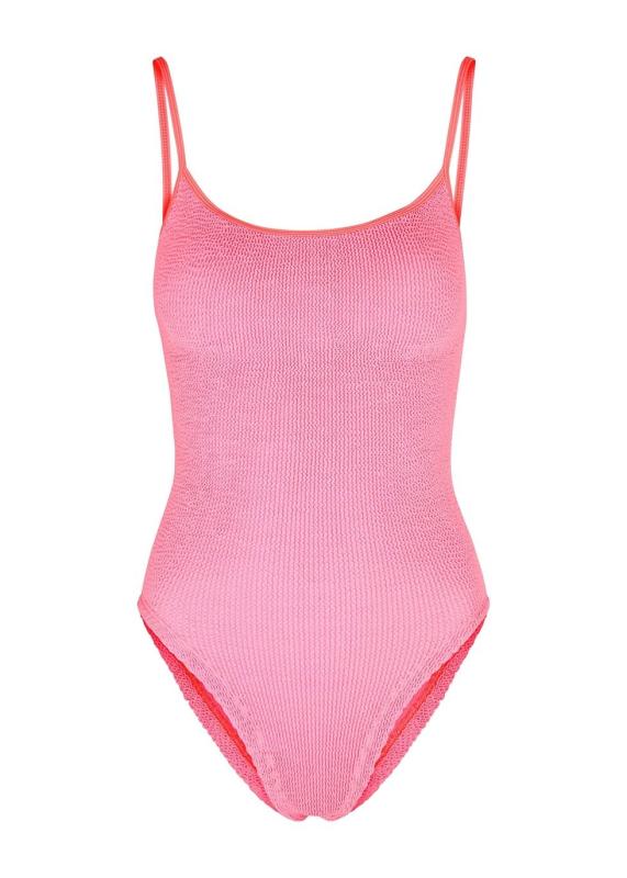 훈자지 수영복 Pamela neon seersucker swimsuit p4453583