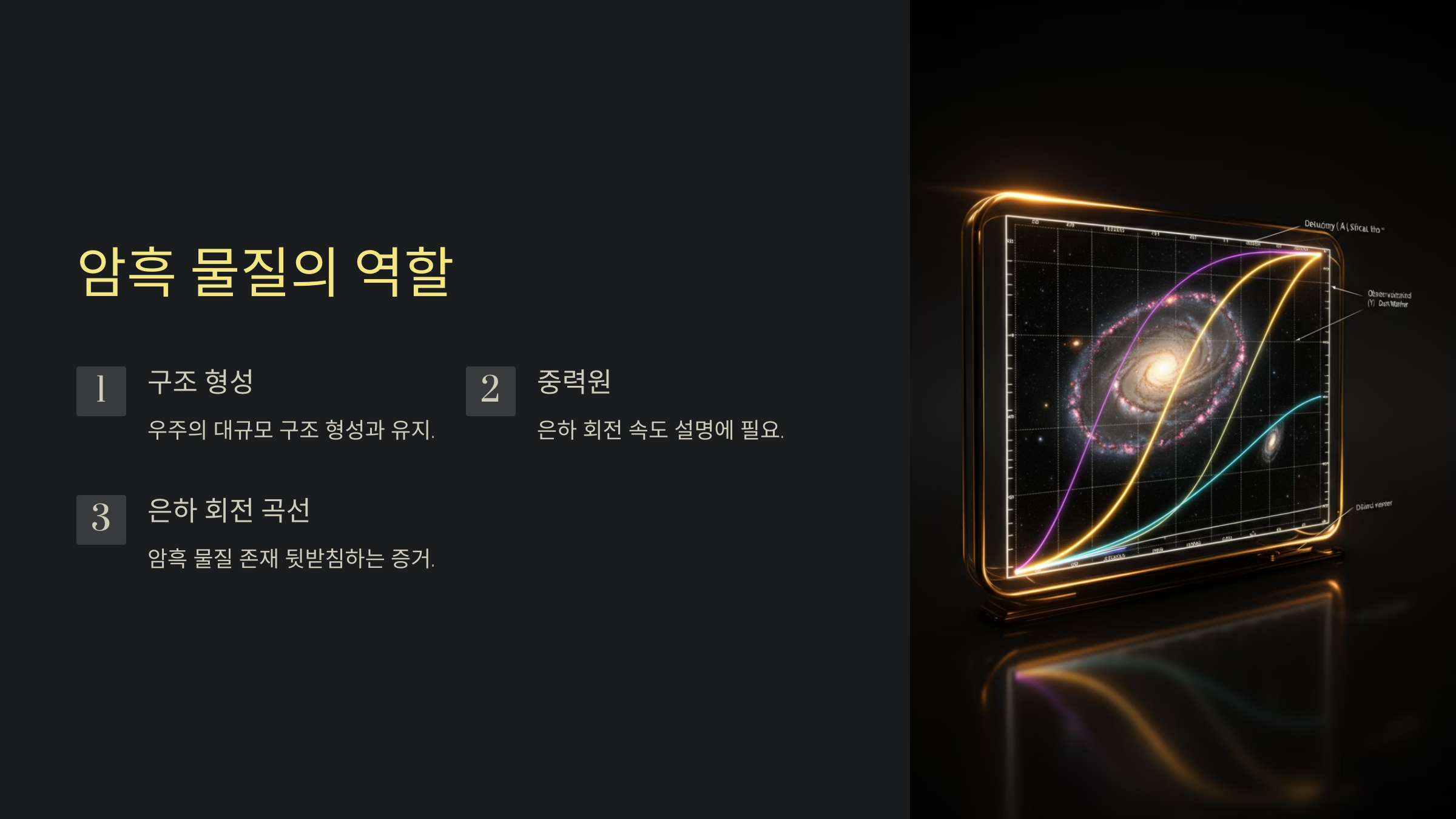 ALT=암흑 물질의 역할