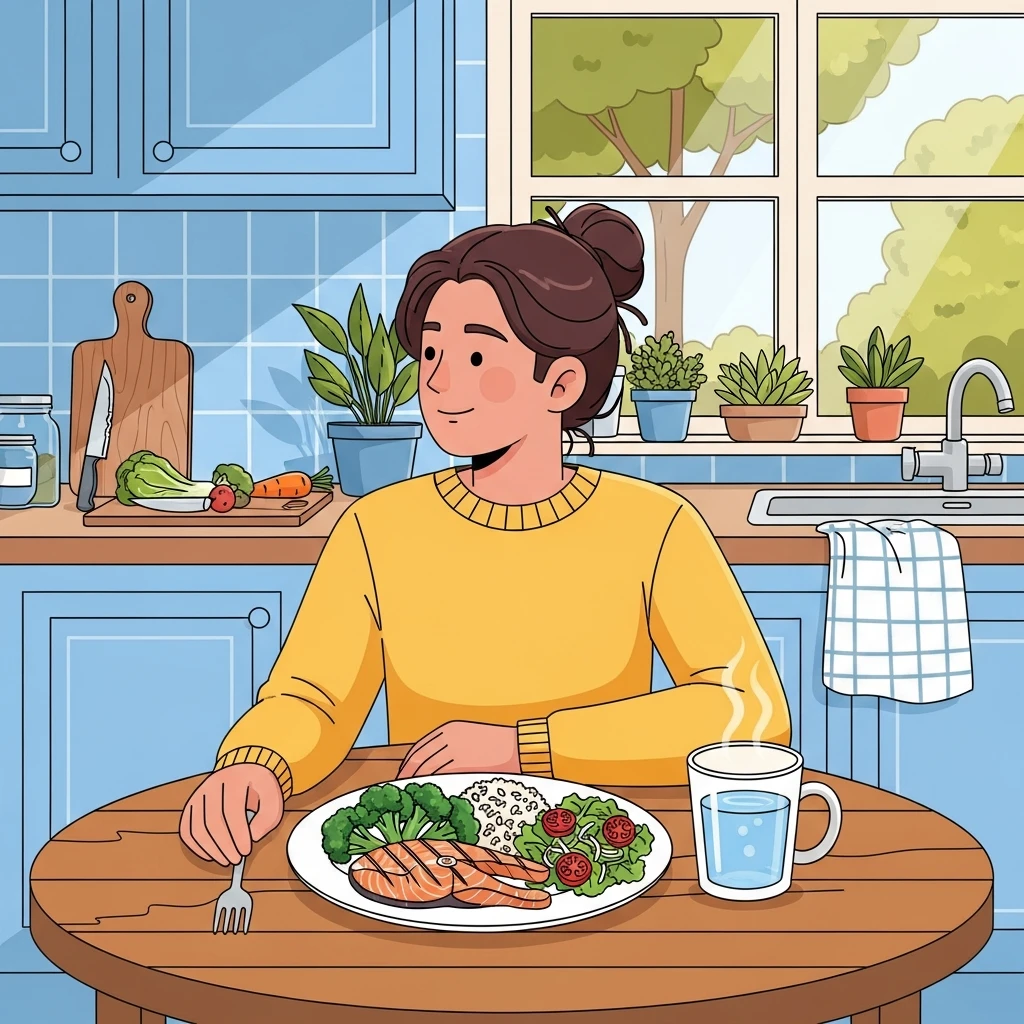 따뜻한 음식 섭취