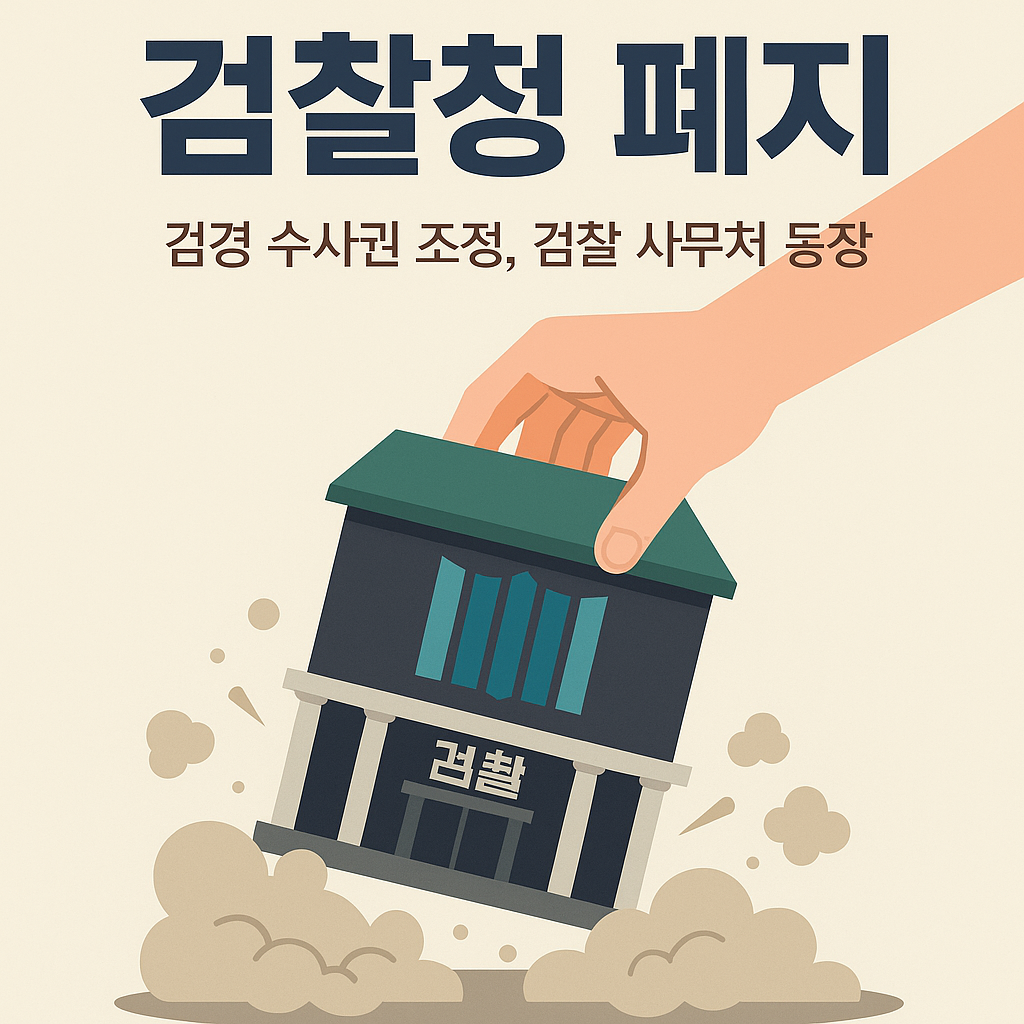 검찰청 폐지 논란, 무엇이 쟁점인가?