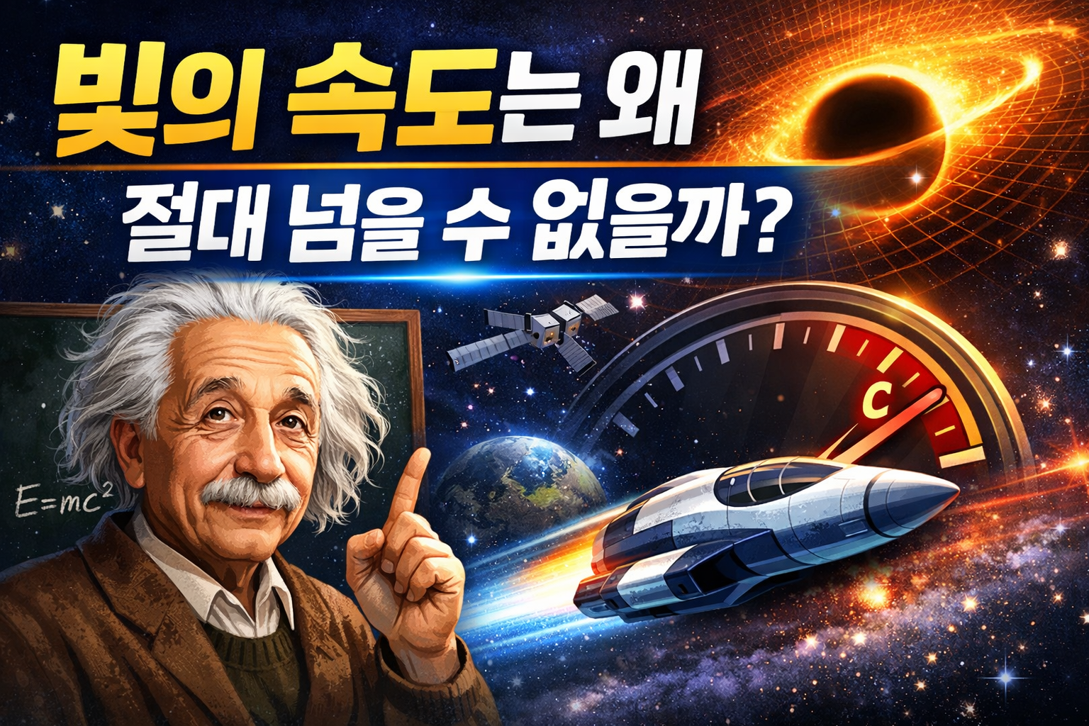 빛의 속도는 왜 절대 넘을 수 없을까 상대성이론 한 번에 이해하기