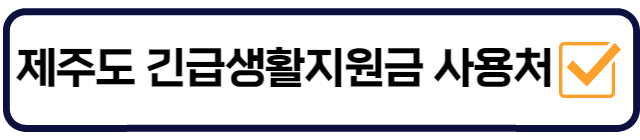 제주-긴급생활지원금-사용처