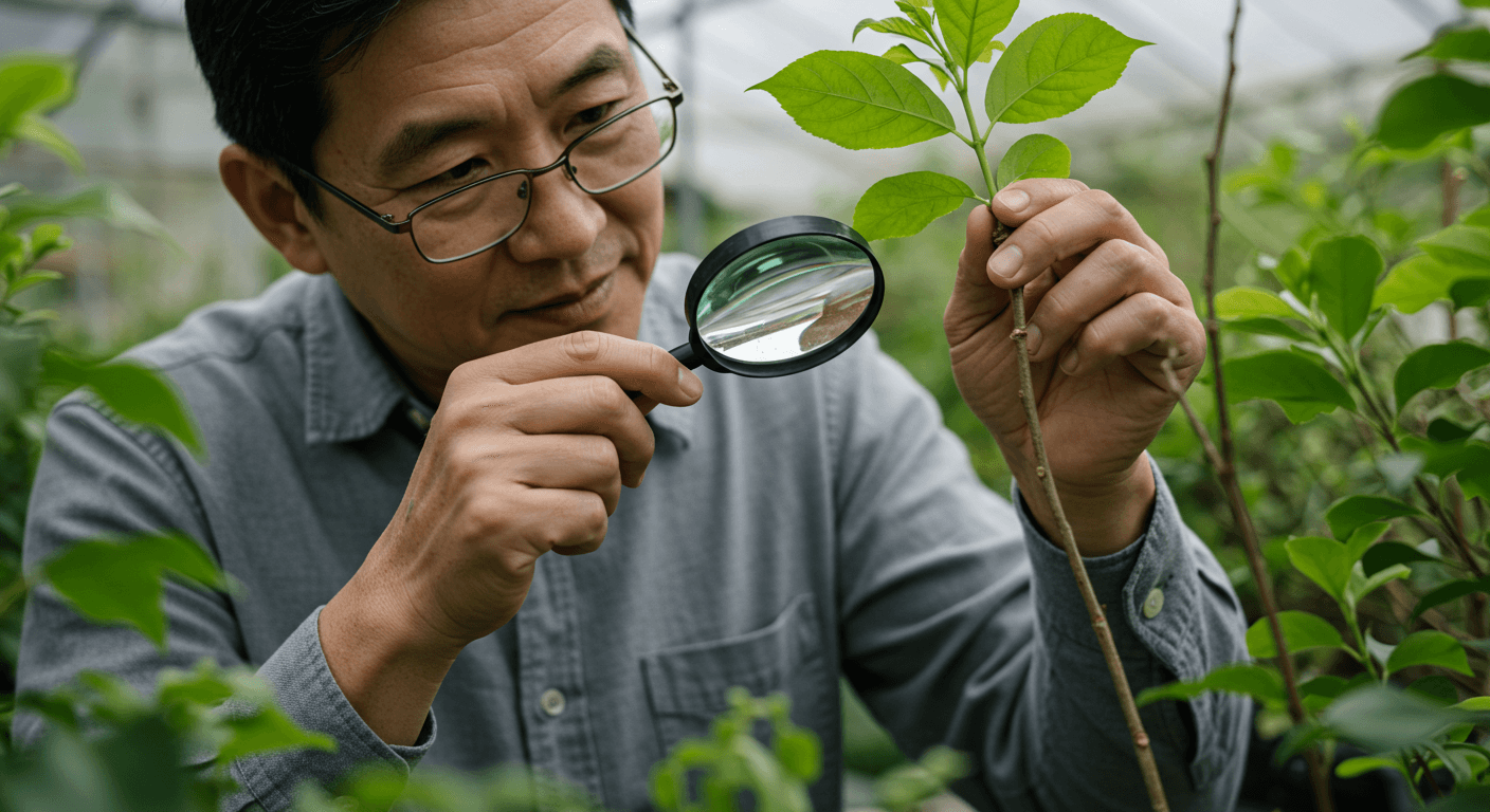 식물 해충을 예방을 위한 관찰