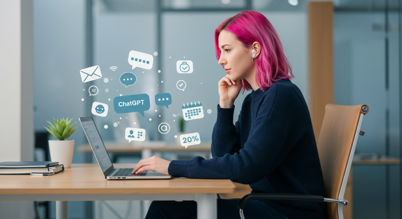 챗GPT로 콘텐츠 초안 생성 (블로그/SNS)하는 이미지