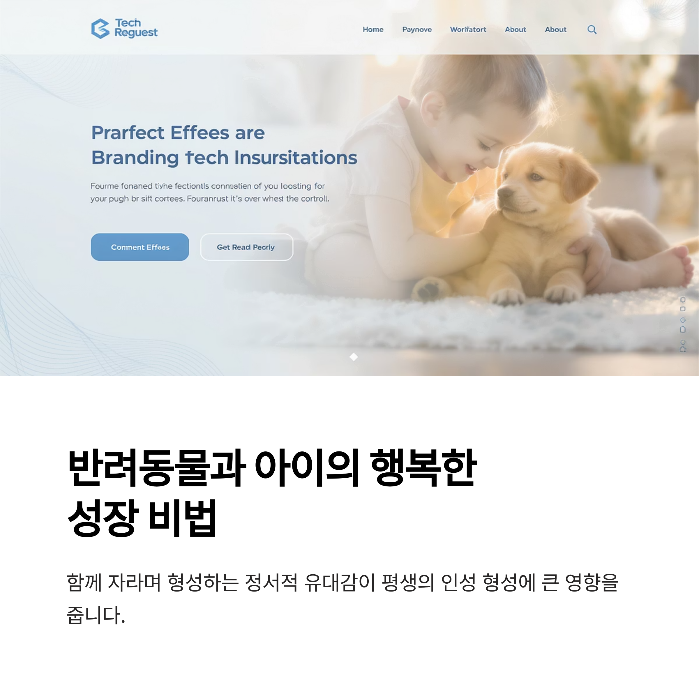 반려동물과 아이가 함께 자라는 행복한 성장기 비법