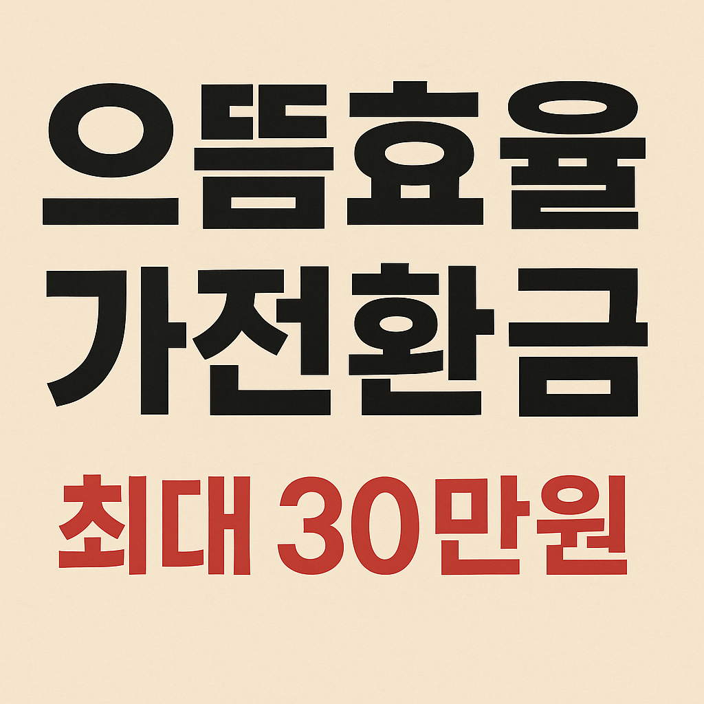 으뜸효율 가전환급