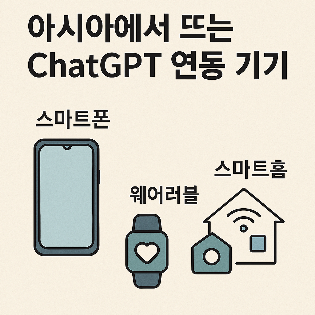아시아에서 뜨는 ChatGPT 연동 기기 관련 이미지 사진