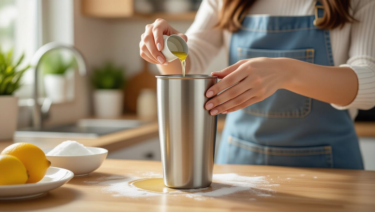 새 텀블러 첫 세척, 연마제 완벽 제거법