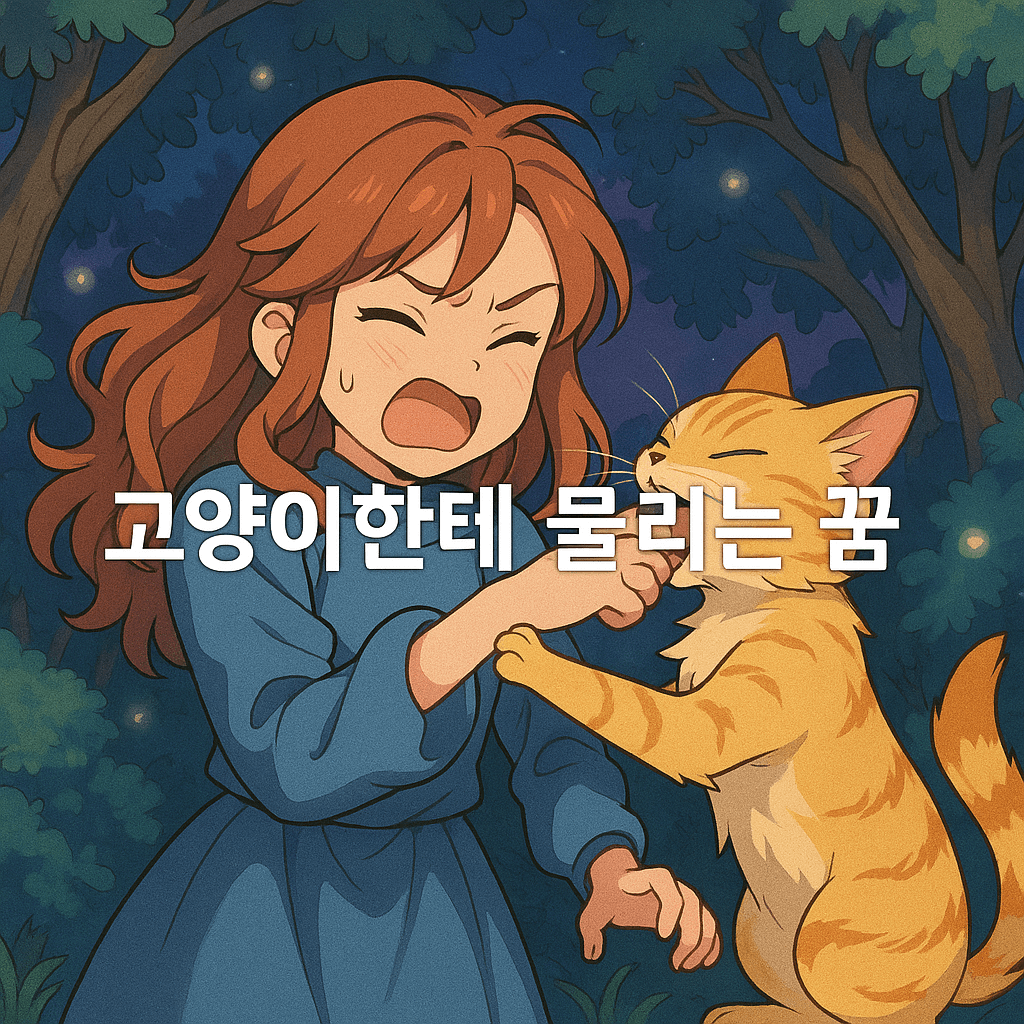 고양이한테 물리는 꿈