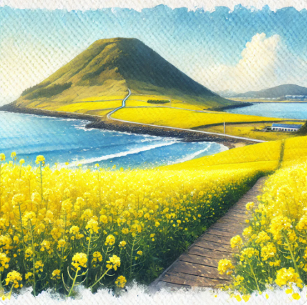 제주 유채꽃 명소 서우봉 1