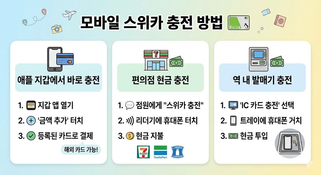 스이카 모바일 발급/충전/환불 2026 최신 루틴|초보자도 10분 컷