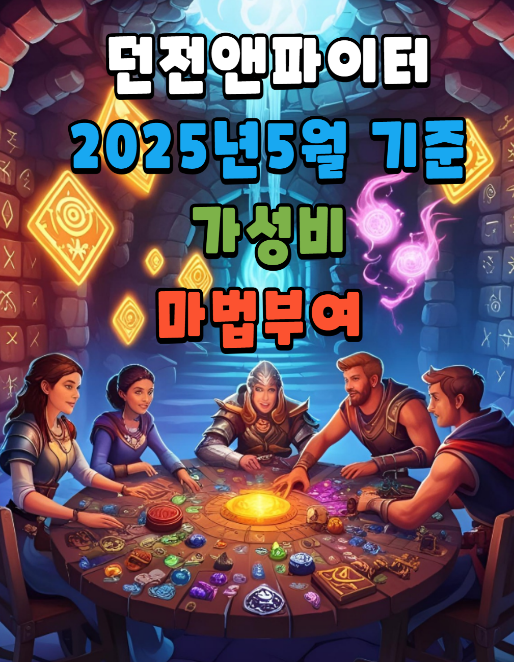 던파 던전앤파이터 25년5월 기준 가성비 마법부여 - 딜러 편