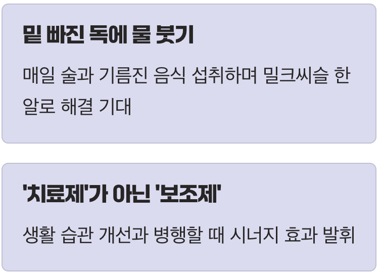 영양제만 믿고 생활은 그대로?