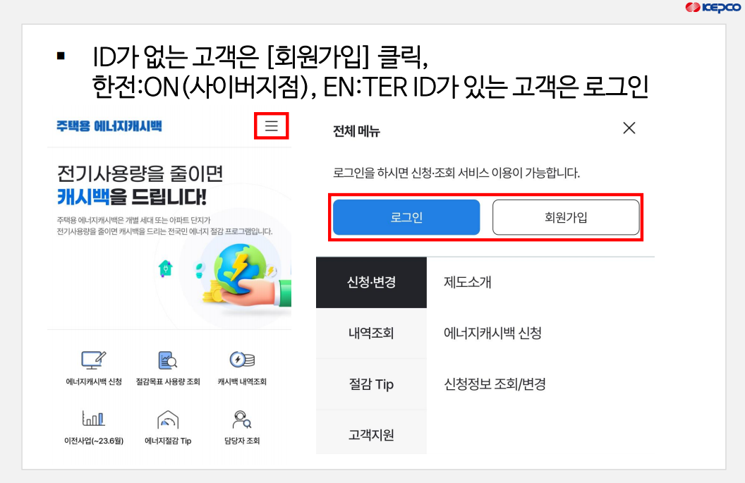 한전 에너지캐시백 신청방법